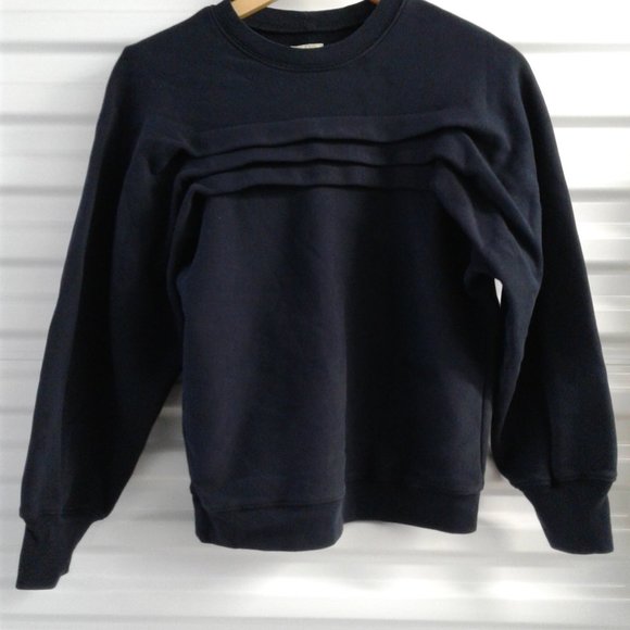 Women's Navy Blue Ruffled Jersey - Picture 1 of 2